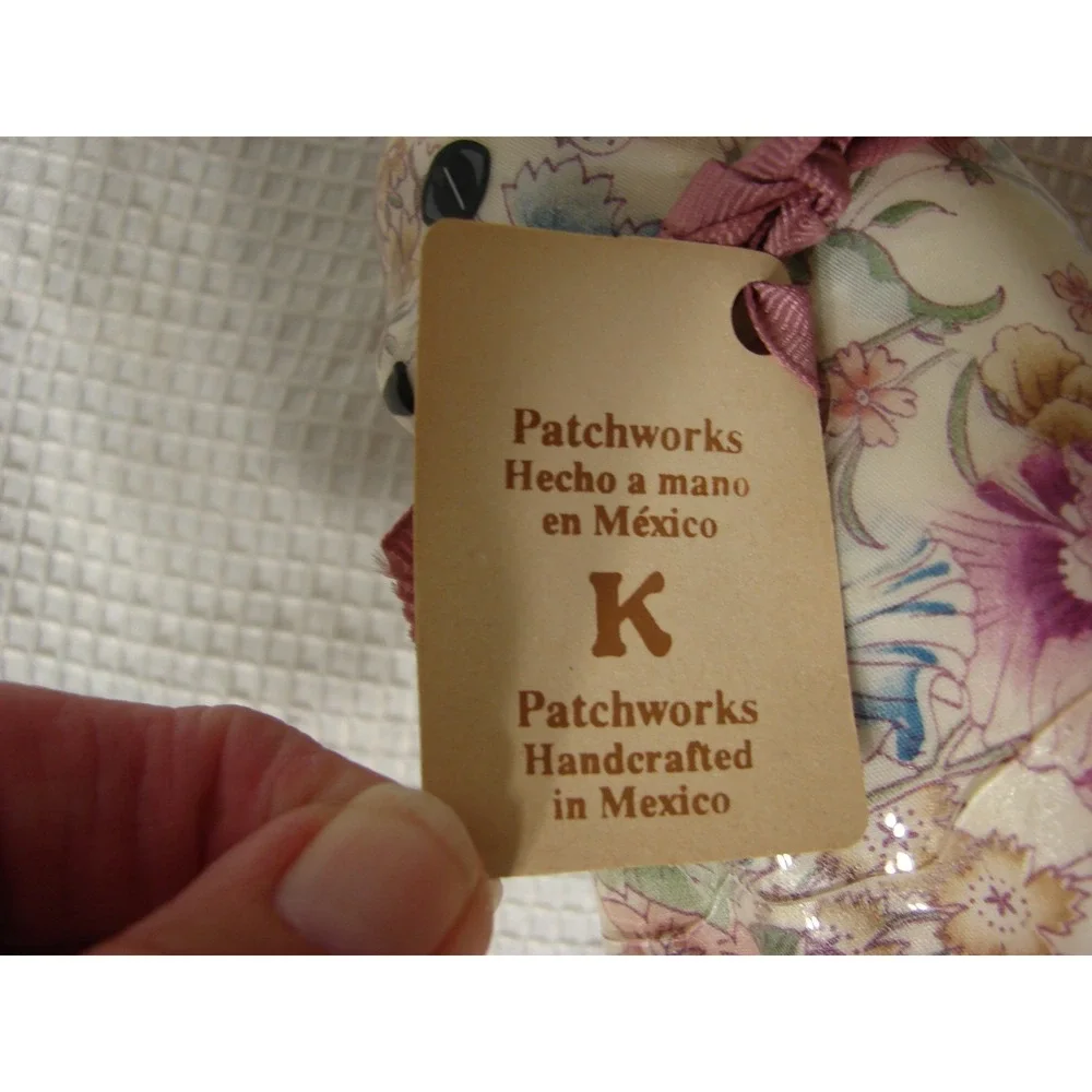 Floral Chintz Decoupage Cat Kitty Kitten Figurine Original Tags Kastro Mexico